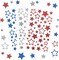 Patriotic Star Stickers, 9 Sheets Glitter Red Blue Sliver Star Stickers
